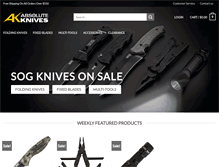 Tablet Screenshot of absoluteknives.com